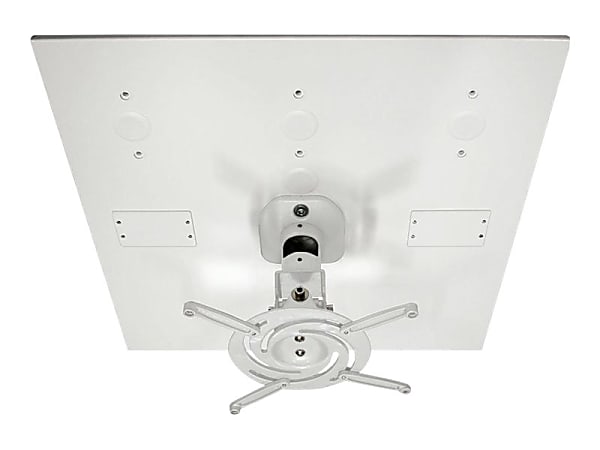 Amer AMRDCP100KIT - Mounting kit (ceiling plate, interface bracket) - for projector - aluminum, steel