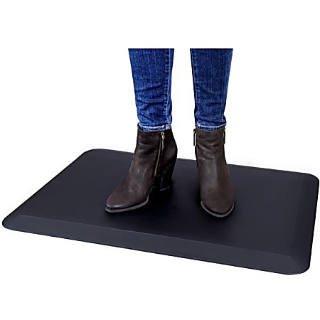 20x34” Anti-Fatigue Mat Standing Desk Mat cushioned comfort floor mat for  office garage warehouse sit stand-up desks accessories accessory rubber  non-trip non-skid black 