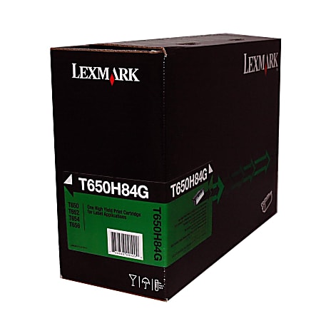 Lexmark™ T650H84G Remanufactured Black High Yield Toner Cartridge