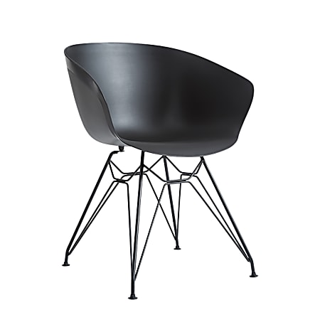 National® Deker 23"W Waiting Room Chair, Black/Black