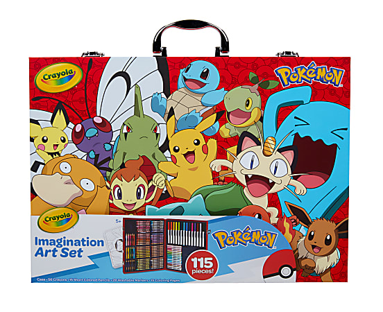 Crayola Imagination 115-Piece Art Set, Pokémon
