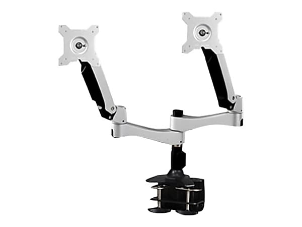 Amer AMR2AC - Mounting kit (desk clamp mount, dual articulating arm) - for 2 LCD displays - plastic, steel, aluminum alloy - screen size: 15"-24"