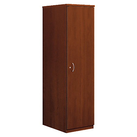 HON BL Wardrobe Cabinet 65"H - 18" x 24" x 66" - Drawer(s)1 Door(s) - Square Edge - Finish: Medium Cherry, Thermofused Laminate (TFL)