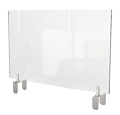 Ghent Partition Extender, With Tape, 18"H x 36"W x 1-1/2, Clear