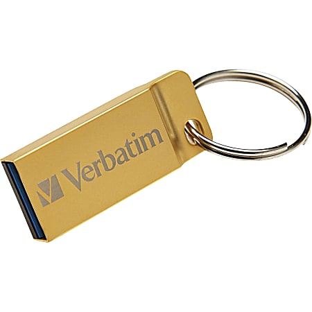 Verbatim 32GB Metal Executive USB 3.0 Flash Drive - Gold - 32 GBUSB 3.0 - Gold
