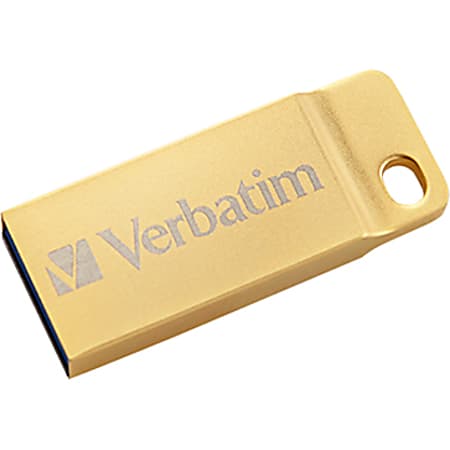 Verbatim 32GB Metal Executive USB 3.0 Flash Drive - Gold - 32 GBUSB 3.0 - Gold Verbatim 32GB Metal Executive USB 3.0 Flash Drive - Gold - 32 GBUSB 3.0 - Gold