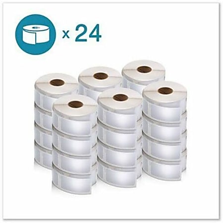 Dymo LabelWriter Multipurpose Label, 1"H x 2 1/8"W, Rectangle, 24 Roll