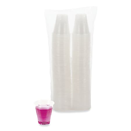 Boardwalk Translucent Plastic Cold Cups, 7 oz, Clear - 100 count