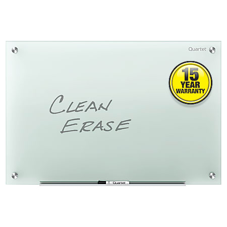 Quartet Magnetic Glass Frameless Dry-Erase Board