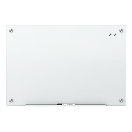 Quartet Infinity Magnetic Glass Unframed Dry Erase Whiteboard 36 x 24 White  - Office Depot