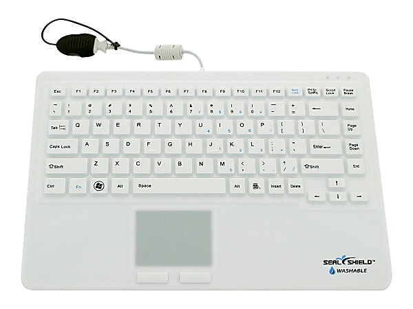 Seal Shield Seal Pup All-In-One USB Keyboard, White