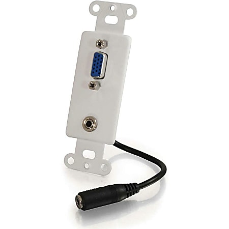 C2G Decora Style HD15 VGA+ Wall Plate Insert