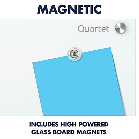 Quartet Magnetic Glass Frameless Dry-Erase Board