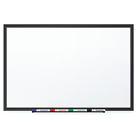 Quartet® DuraMax® Porcelain Magnetic Dry-Erase Whiteboard, 72" x 48", Aluminum Frame With Black Finish