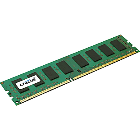 Crucial 4GB, 240-pin DIMM, DDR3 PC3-12800 Memory Module - For Server - 4 GB - DDR3-1600/PC3-12800 DDR3 SDRAM - 1600 MHz - CL11 - 1.35 V - ECC - Unbuffered - 240-pin - DIMMLifetime