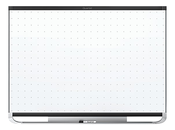 Quartet® Prestige™ 2 Magnetic Total Erase® Dry-Erase Whiteboard, 72" x 48", Aluminum Frame With Black Finish