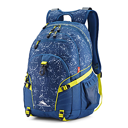 High Sierra Space Creatures Loop Backpack, Rustic Blue Glow