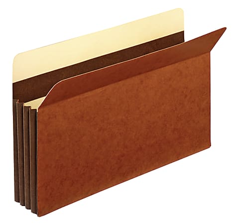 Office Depot® Brand Premium Redrope File Pockets, 3 1/2" Expansion, Legal Size, Brown, Pack Of 10