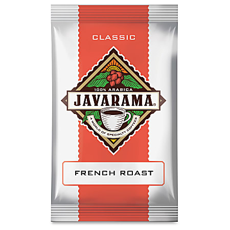 DS Services Javarama French Roast Coffee Packs - Regular - French Roast - Medium/Dark - 2 oz Per Pack - 24 Packet - 24 / Carton