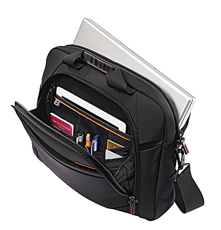 Samsonite® Pro 4 DLX, Slim Briefcase, 16 1/4"H x 12"W x 2 3/4"D, Black