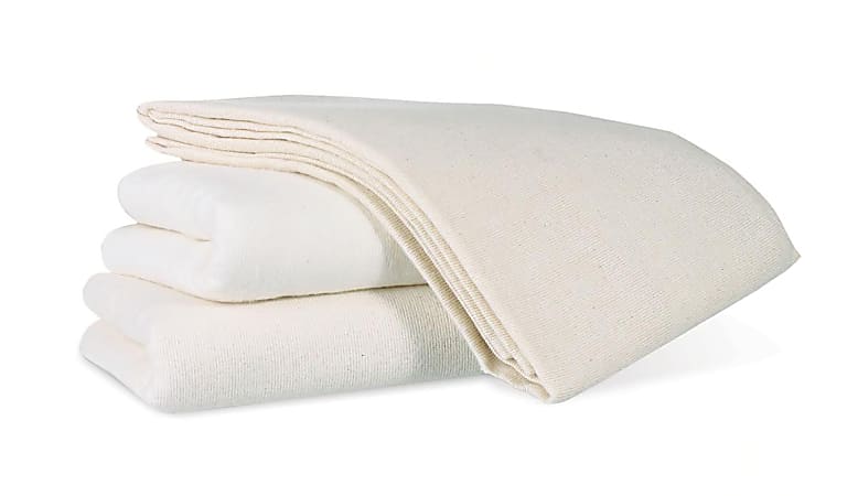 Medline Bath Blankets, 70" x 90", 1.7 Lb, Unbleached, Pack Of 3