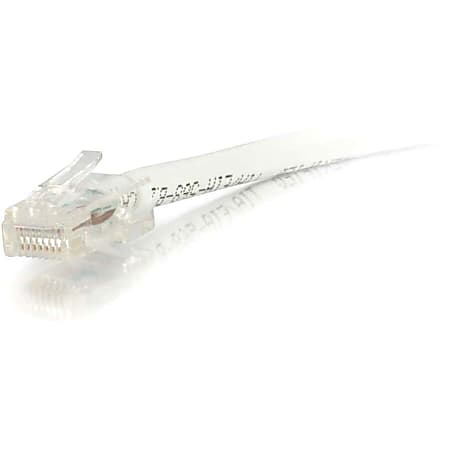 C2G-100ft Cat5e Non-Booted Unshielded (UTP) Network Patch Cable - White - Category 5e for Network Device - RJ-45 Male - RJ-45 Male - 100ft - White
