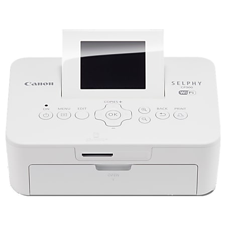 Canon SELPHY CP900 Dye Sublimation Printer - Color - Photo Print - Portable - 2.7" Display - White