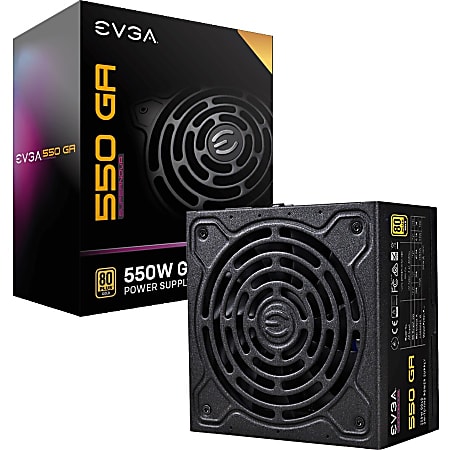 EVGA SuperNOVA 550W Power Supply - Internal - 120 V AC, 230 V AC Input - 3.3 V @ 20 A, 5 V @ 20 A, 12 V @ 45.8 A, 12 V @ 300 mA, 5 V @ 3 A Output - 550 W - 1 +12V Rails - 1 Fan(s) - ATI CrossFire Supported - NVIDIA SLI Supported - 90% Efficiency