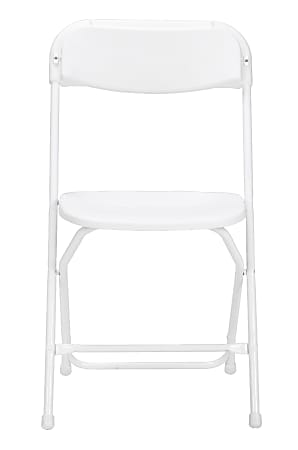 Cosco Classic Collection Resin Folding Chair, White/White, Pack