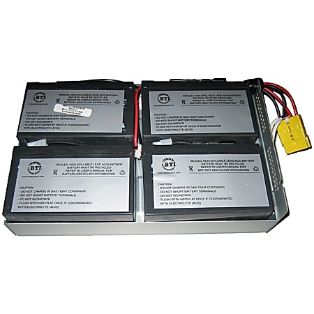 BTI Replacement Battery RBC24 for APC - UPS Battery - Lead Acid - Compatible with APC UPS DLA1500RM2U, SU1400R2BX120, SU1400R2IBX120, SU1400R2X122, SU1400RM2U, SU1400RM2UX93, SUA1500R2X93, SUA1500R2X180, SUA1500R2X122, SUA1500RM2U, SUA1500RMI2U