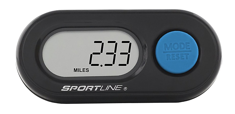 Sportline 340 DS Step & Distance Pedometer, Black, WV1055BK