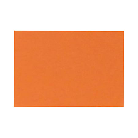 LUX Flat Cards, A2, 4 1/4" x 5 1/2", Mandarin Orange, Pack Of 250