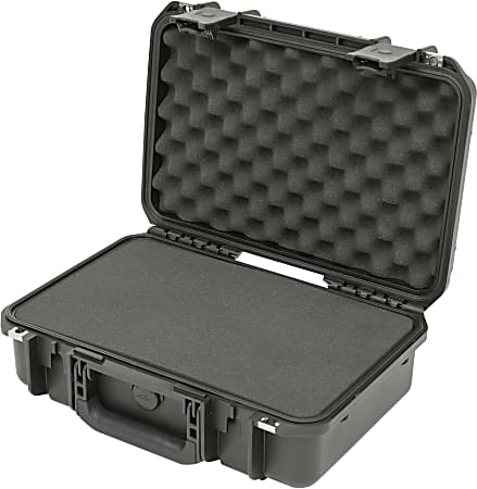 SKB Cases iSeries Protective Case With Cubed Foam And Snap-Down Handle, 16"H x 10"W x 7"D, Black