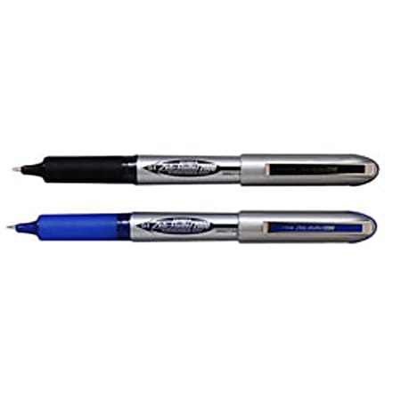 Zebra® Zeb-Roller 2000™ Liquid Ink Rollerball Pen, 0.7 mm, Medium Point, Gold Barrel, Black Ink