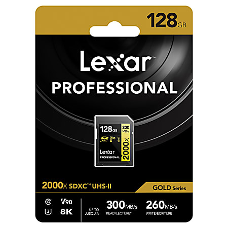 Lexar Gold Professional 2000x Class 10UHS II SDHCSDXC Memory