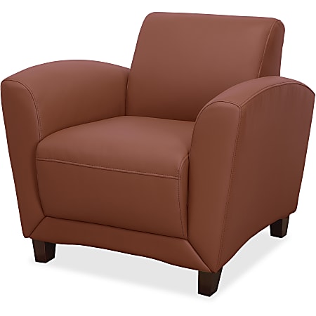 Lorell Accession Club Chair - Four-legged Base - Tan - Bonded Leather - Armrest - 1 Each Lorell Accession Club Chair - Four-legged Base - Tan - Bonded Leather - Armrest - 1 Each