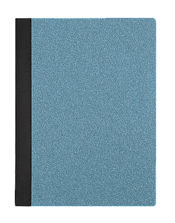 Office Depot® Brand Glitter Composition Book, 7 1/2" x 9 3/4", Wide Ruled, Blue, 80 Sheets