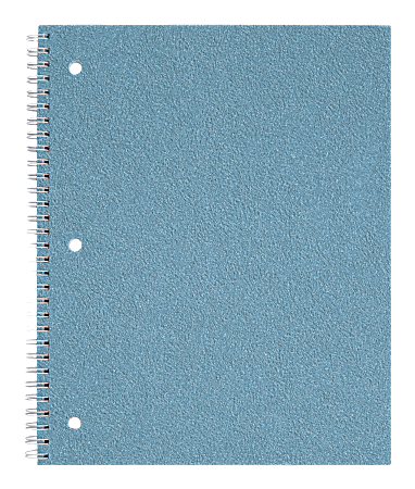 Divoga® Glitter Notebook, 8" x 10 1/2", Wide Ruled, Blue, 80 Sheets