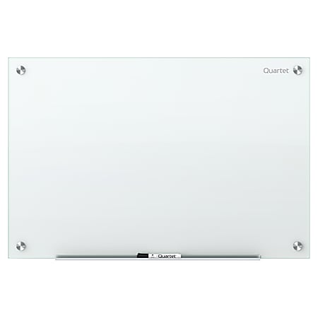 Quartet® Infinity™ Unframed Glass Non-Magnetic Dry-Erase Whiteboard, 36" x 24", White