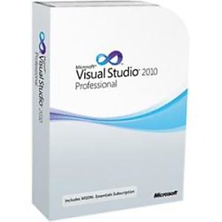 Microsoft Visual Studio 2010 Professional Edition With MSDN - Complete Product - 1 User