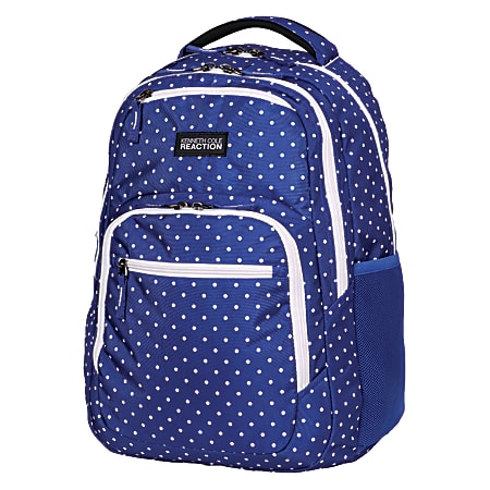Kenneth Cole Reaction Contour-Shaped Laptop Backpack, Blue With White ...