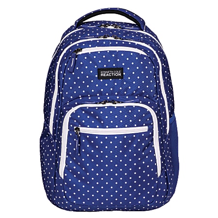 Kenneth Cole Reaction Contour Shaped Laptop Backpack Blue With White ...