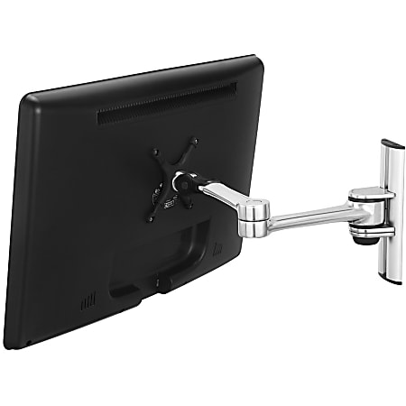 Visidec US Government compliant single display wall LCD/LED articulated arm - Full motion articulated single display wall mount. Supports displays up to 30" weighing up to 17.6lbs with a VESA mounting hole pattern of 75x75mm or 100x100mm