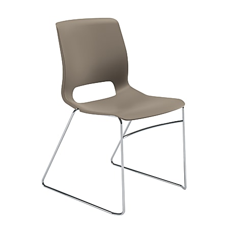 HON® Motivate Sled-Base Stacking Chair, Shadow, Set Of 4