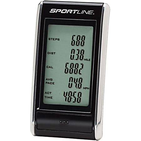 Sportline 308 Snapshot Pedometer, Black, WV1451BK