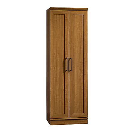 Sauder Homeplus Storage Cabinet in Sienna Oak Finish