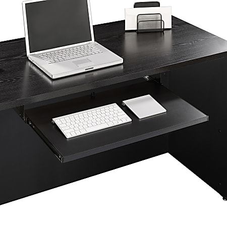 Sauder® Via Keyboard Shelf, Soft Black