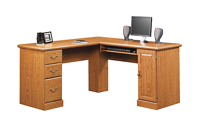 Sauder® Orchard Hills Corner Computer Desk, Carolina Oak