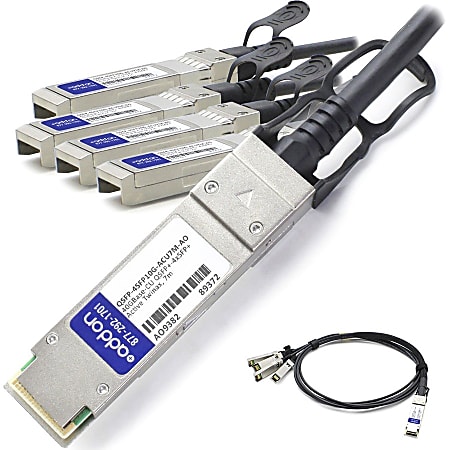 AddOn Cisco QSFP-4SFP10G-ACU7M Compatible TAA Compliant 40GBase-CU QSFP+ to 4xSFP+ Direct Attach Cable (Active Twinax, 7m) - 100% compatible and guaranteed to work
