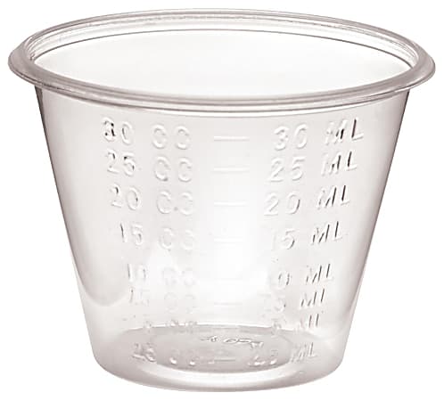 Non-Sterile Graduated Plastic Medicine Cups 1 oz, 5000 Count